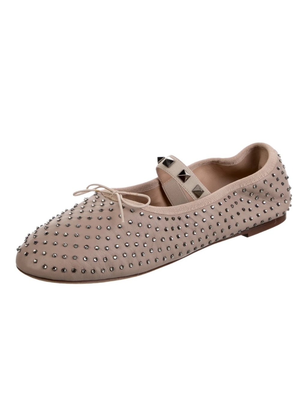Valentino
Rockstud Accents Leather Ballet Flats